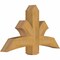 Ekena Millwork Davenport Rough Sawn Timber Gable Bracket, Western Red Cedar, 48"W x 28"H x 6"D x 6"F, 14/12 Pitch GBW048X28X0606DAV00RWR - alternate 3